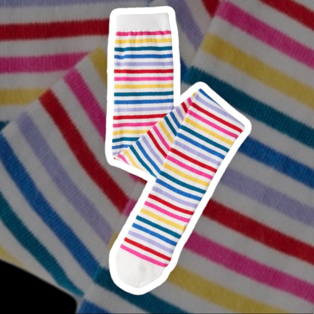 Hanna Andersson Rainbow Happy Footed Tights size 80-90cm